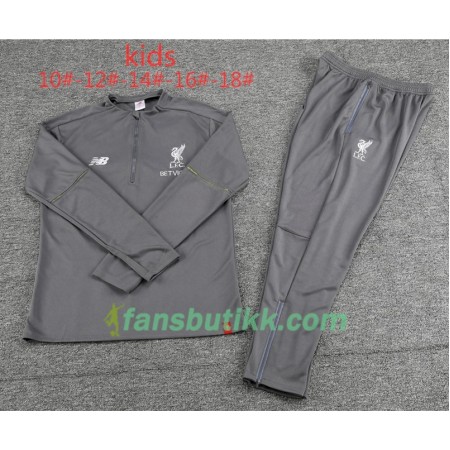 Liverpool Barn Trenings Collegegenser Set Grå 2018-2019